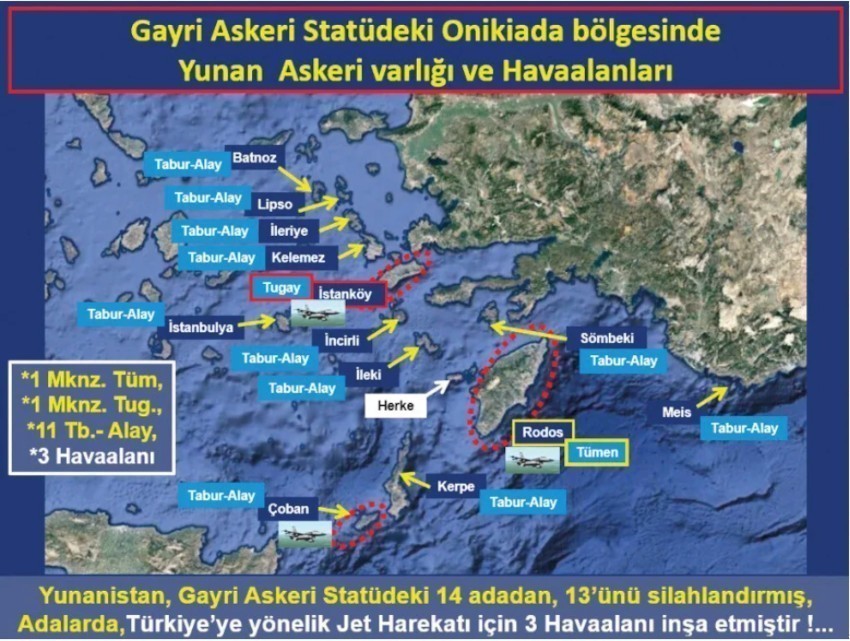 Τραβάει το σχοινί η Άγκυρα: «Οι Τούρκοι διεκδικούν Ρόδο, Χίο, Λέσβο και άλλα 19 νησιά»-«Ψυχραιμία» απαντά η Αθήνα