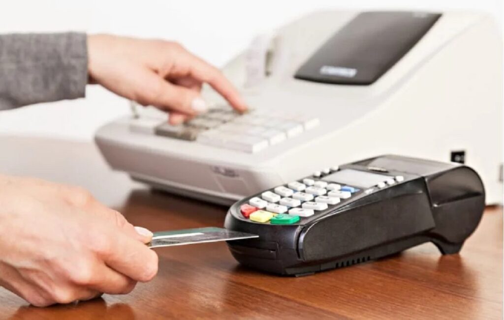 cash register card machine